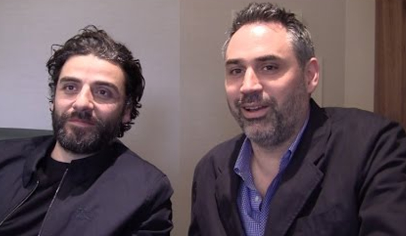 Alex Garland and Oscar Isaac