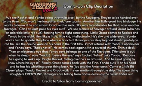 Guardians of the Galaxy Clip Description