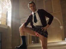 Liam Neeson introduces himself as "Frank Drebin, Jr, Police Squad"
