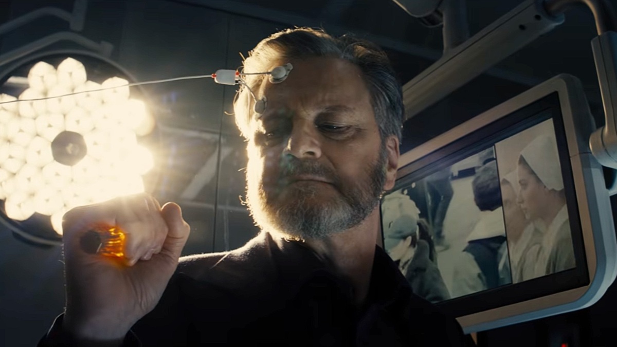Colin Firth plays the character of Noah Scanlon in Steven Spielberg's 'Disclosure Day'.