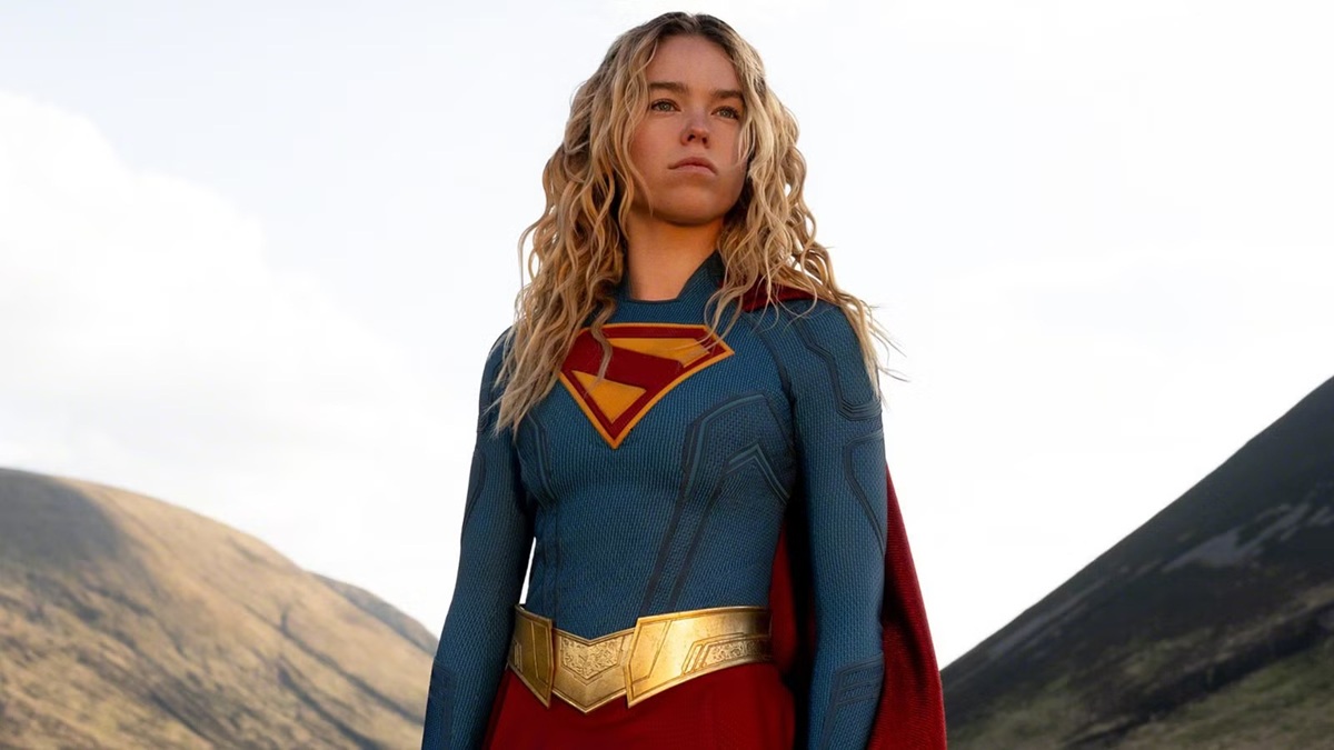 Milly Alcock in a scene from 'Supergirl'.