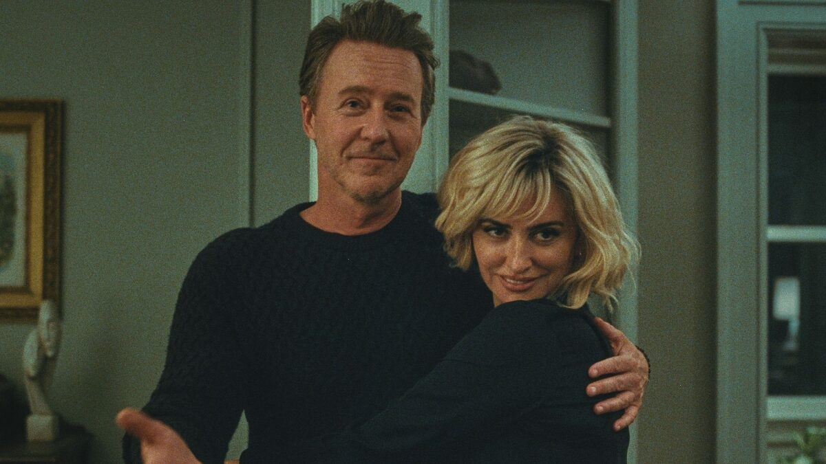 Edward Norton and Penelope Cruz in a scene from ‘The Invite’.